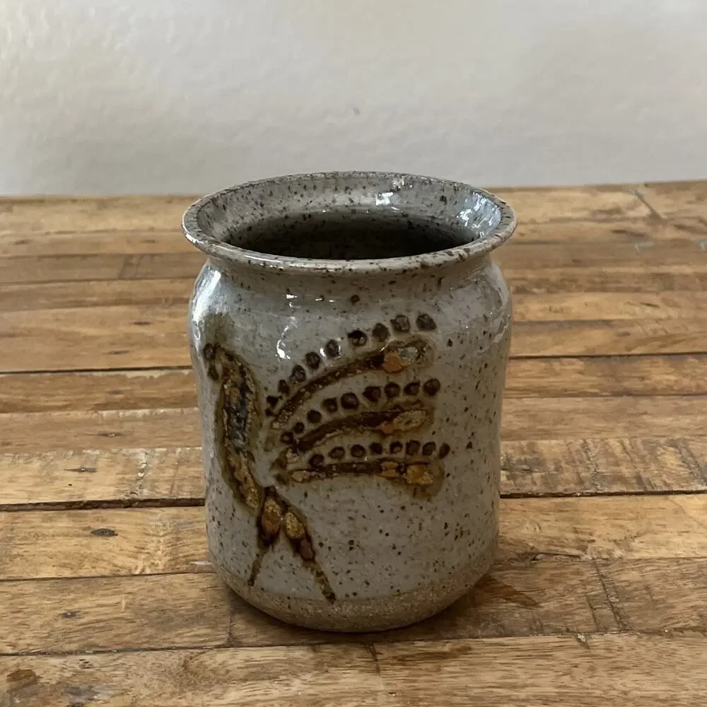 Hand-thrown Studio Pottery Vase 5.5